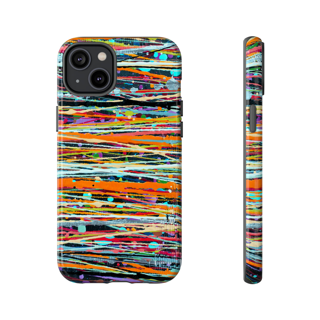 Oil painting - Stripe - Protective Phone Case