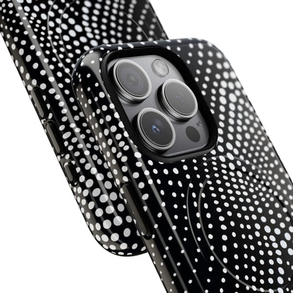 Waves of Dots iPhone 15 - Tough+