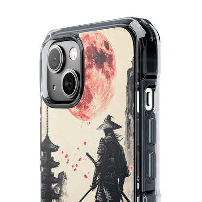 Samurai Gazes Moonward iPhone Case - Impact