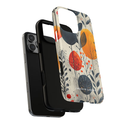 Vibrant Leaf Harmony iPhone 16 | Tough+ Phone Case