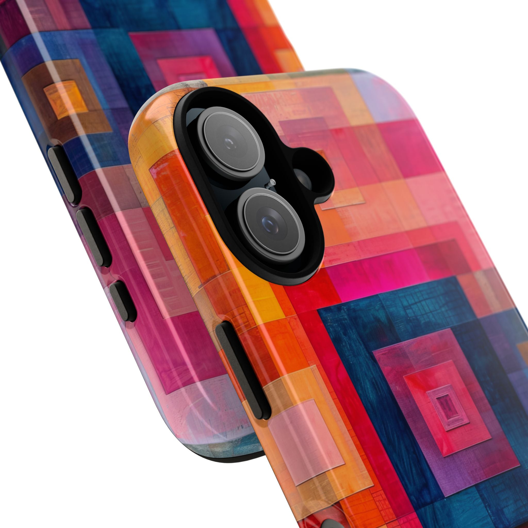 Vibrant Geometry - Tough iPhone 16 Phone Case