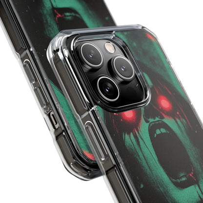 Haunting Glow of Gothic Eyes iPhone 14 - Clear Impact Phone Case