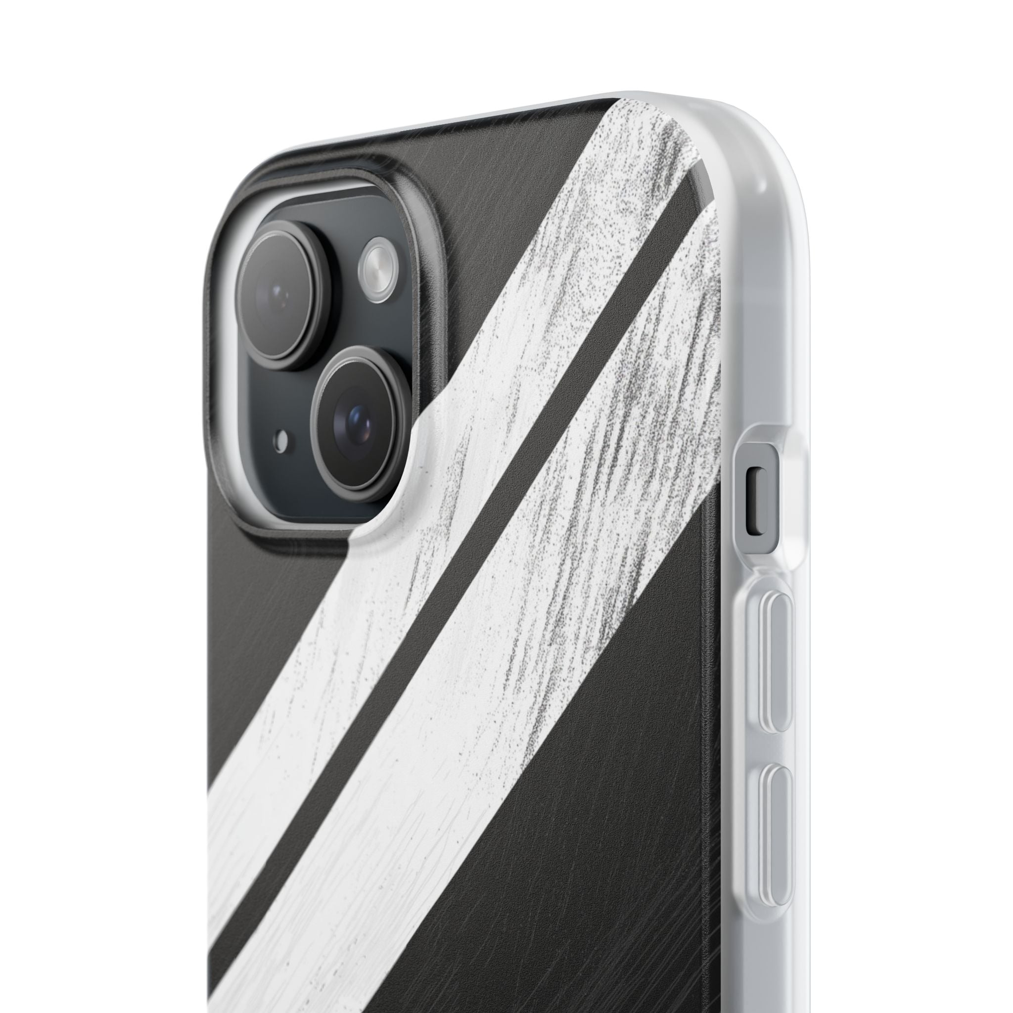 Distressed Stripe Motion iPhone 15 Case - Soft