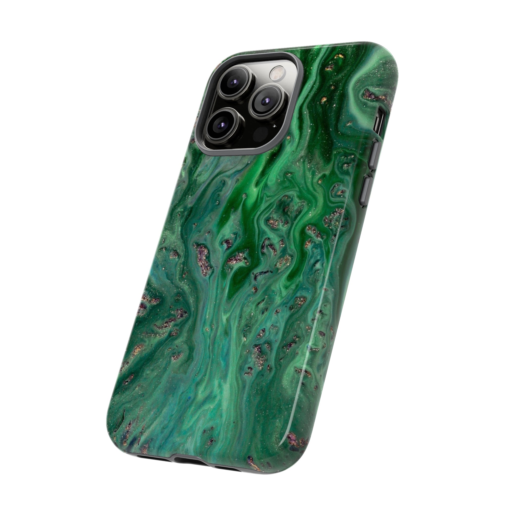 Light Green Ink Art iPhone Case (Protective) Phone Case