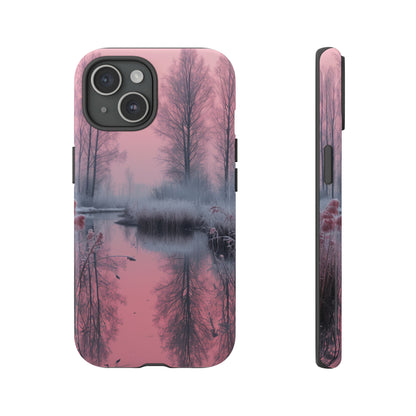 Pink Winter Lake Whisper - Protective Phone Case