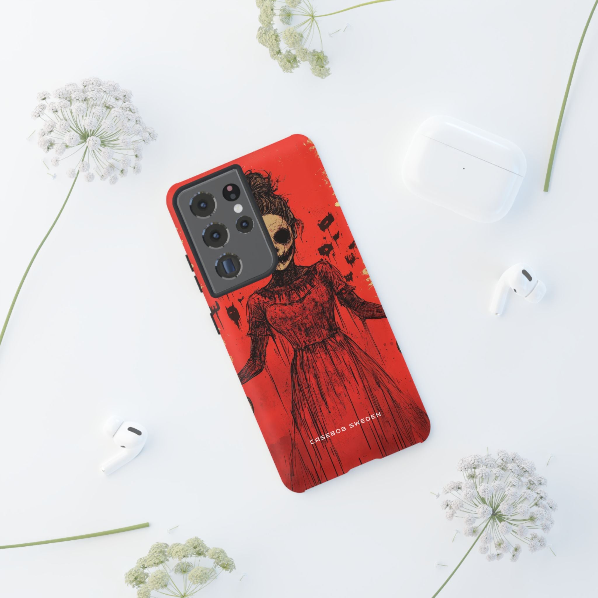 Haunting Scarlet Descent  Samsung S21 - Tough Phone Case