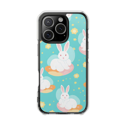 Bunnies Float Dreamily iPhone Case - Impact