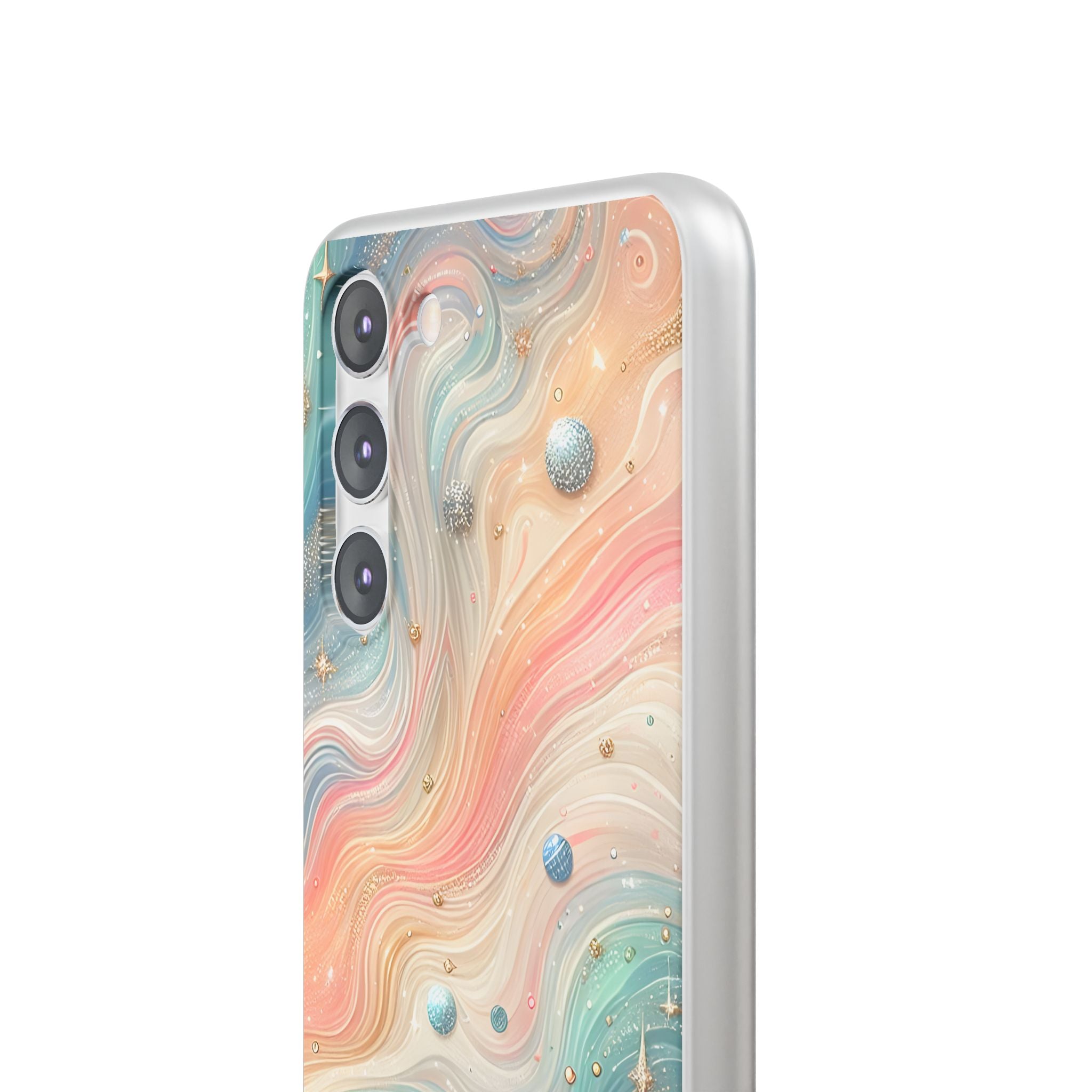 Iridescent Swirls Samsung S23 Plus Case - Soft