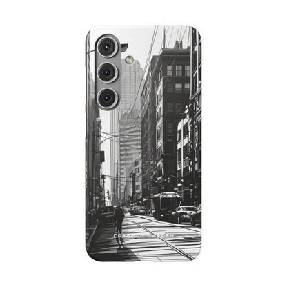 Urban Cityscape Line Perspective Samsung S24 - Slim Phone Case