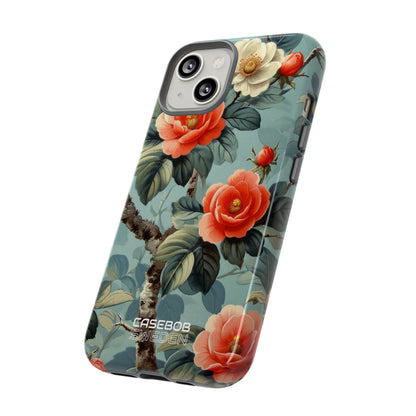 Coral Blossom Tapestry iPhone 14 - Tough