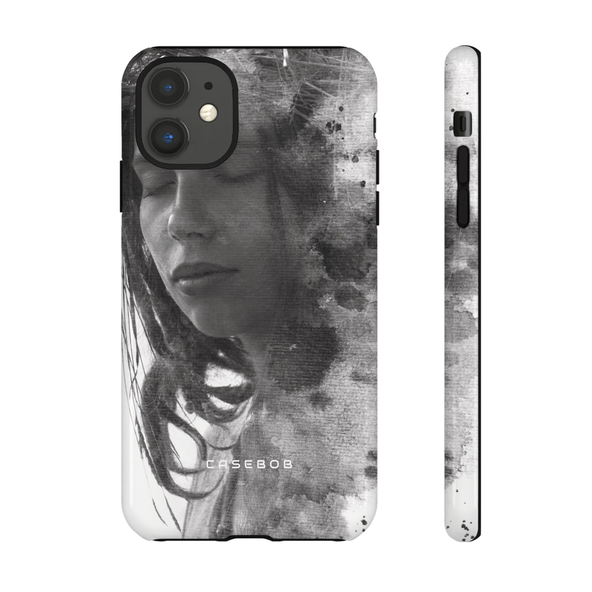 Portrait Lady Phone Case - Protective Phone Case