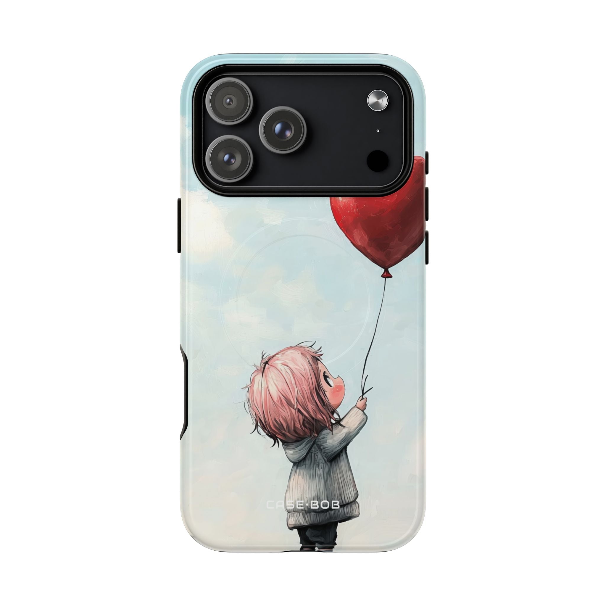 Heart Balloon Glow iPhone 17 Pro Max Case - Tough+