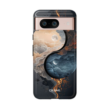 Surreal Day Night Yin Yang Symbol Artwork Phone Google Pixel 8 - Tough