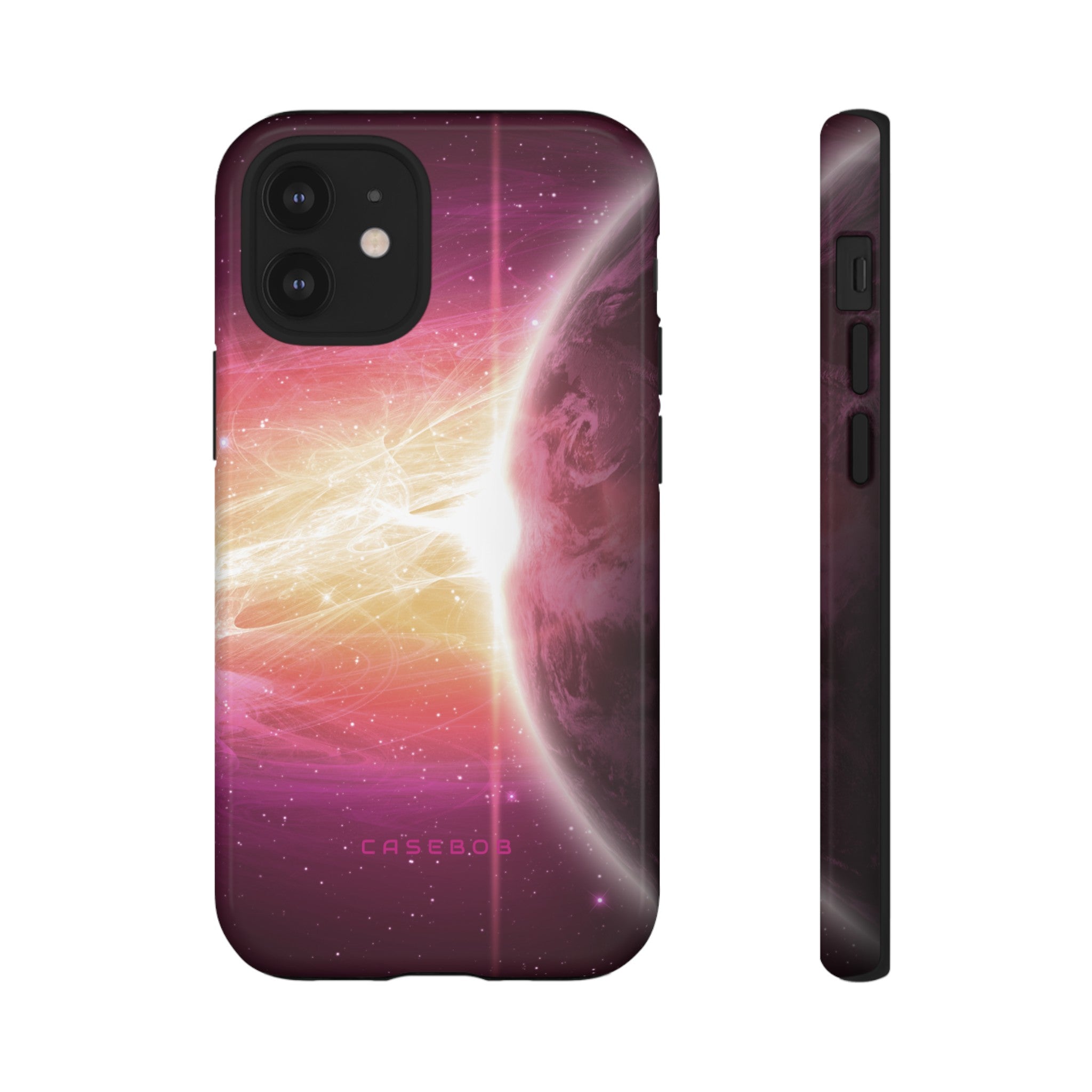 Purple Planets in Space - Protective Phone Case