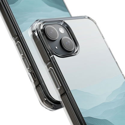 Teal Mist Mountains iPhone 15 Plus Case - Impact