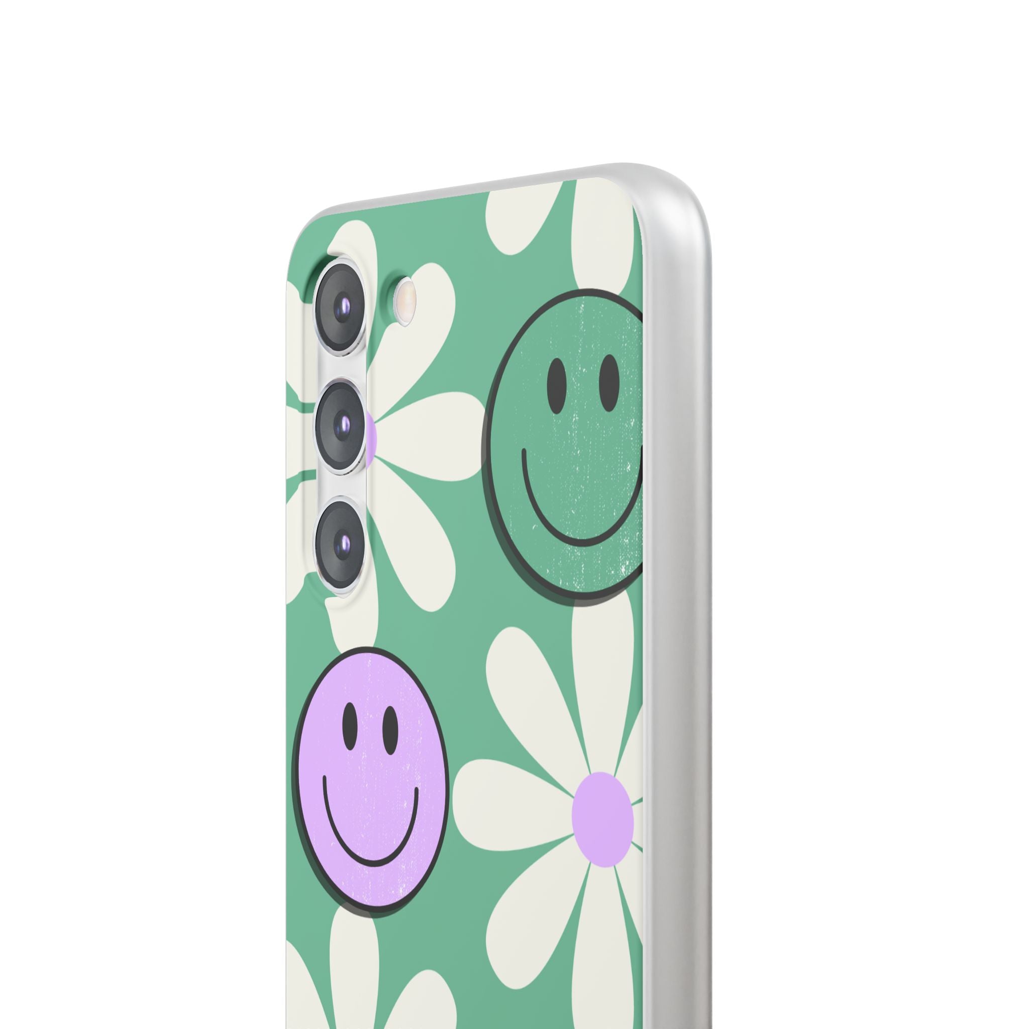 Smiley Daisy Glow Samsung S23 Plus Case - Soft