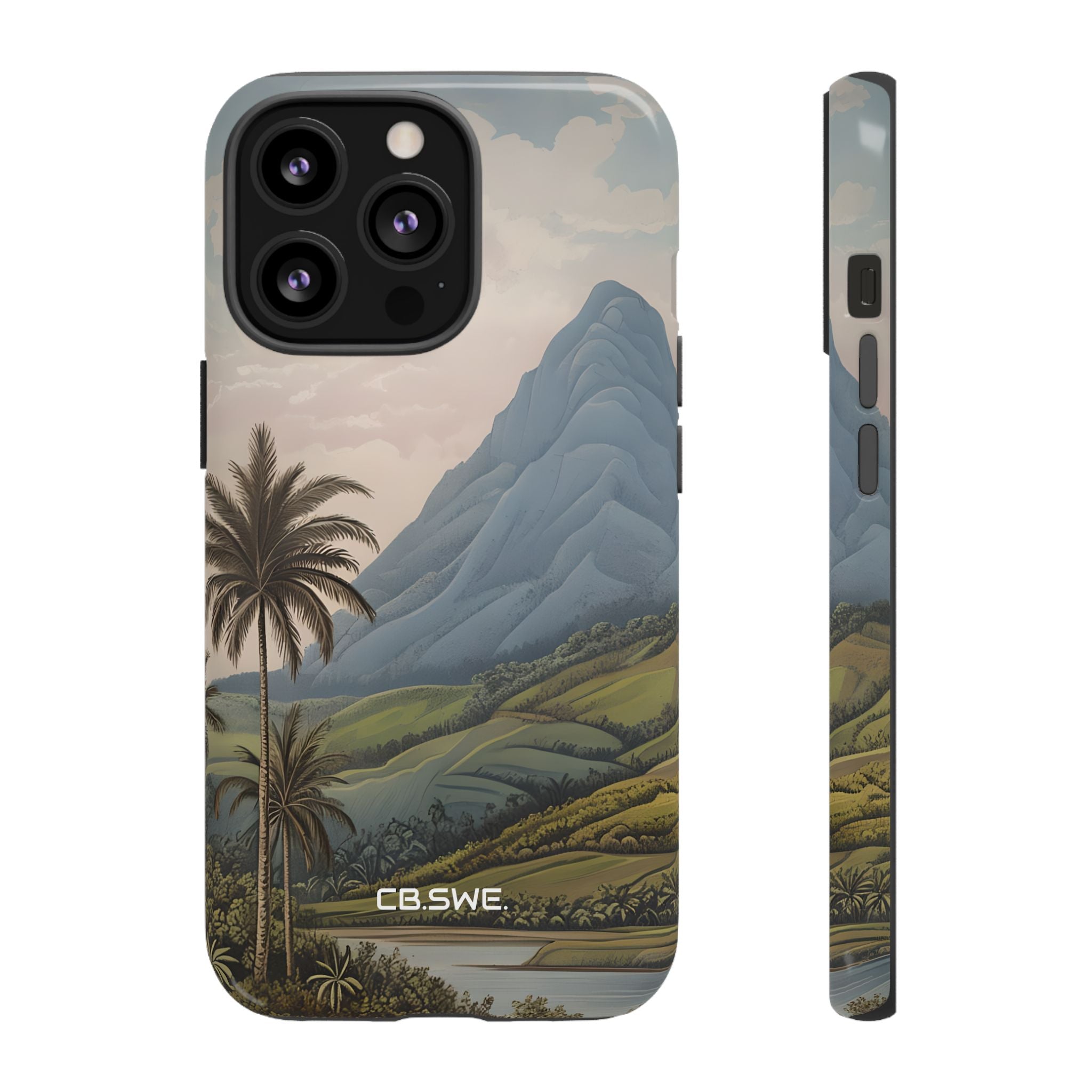 Tropical Serenity Landscape Palm Trees iPhone 13 - Tough
