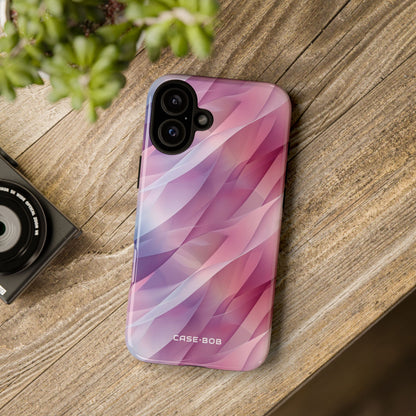 Pink Wave Cascade iPhone 16 Plus Case - Tough