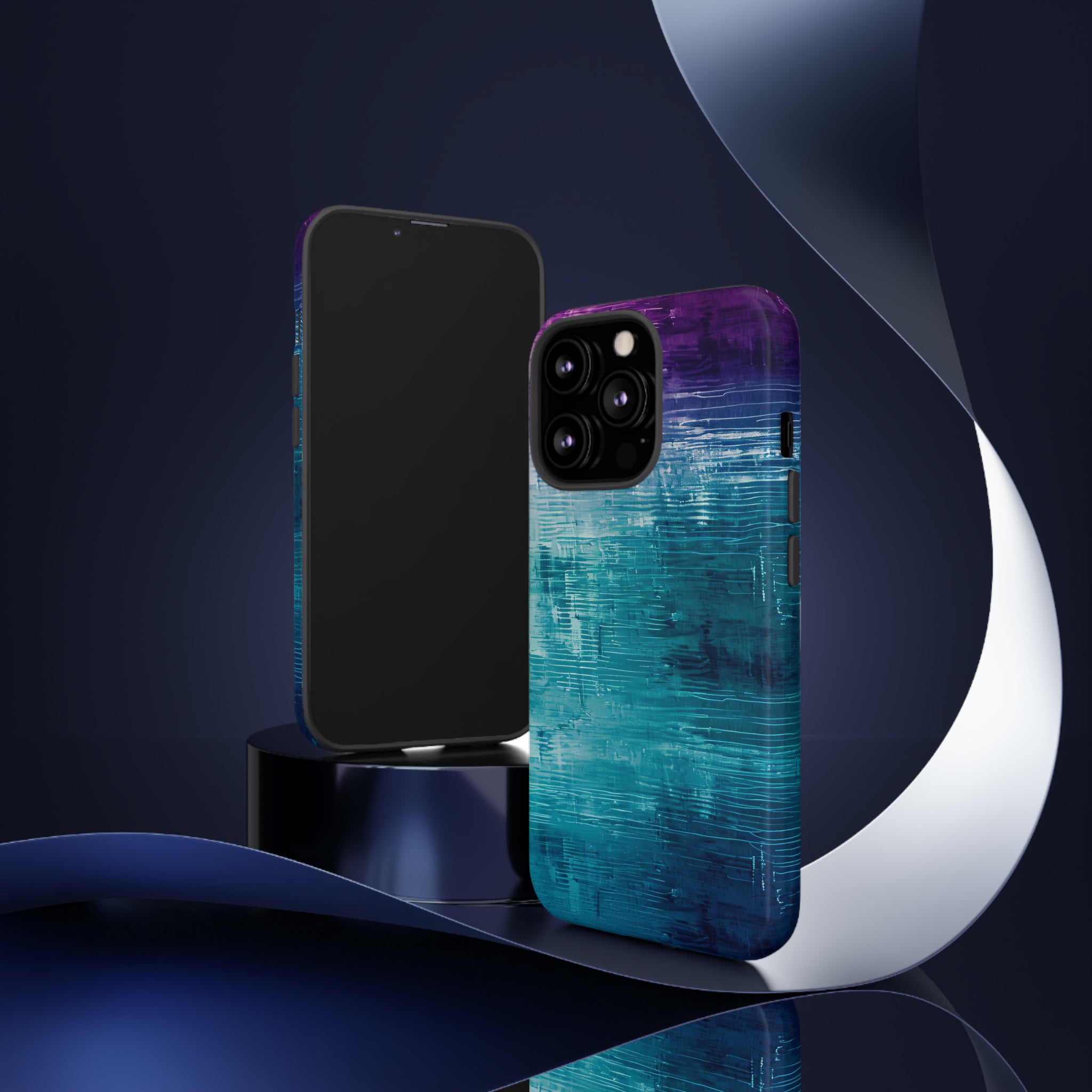 AI Fusion: Metallic Gradient - Protective Phone Case