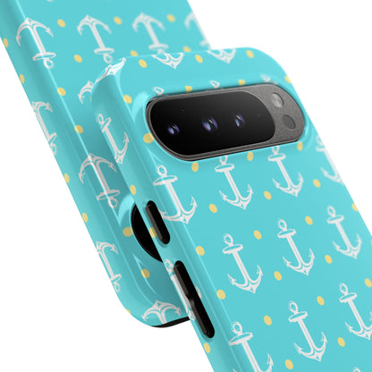 Nautical Anchors & Dots - Google Pixel Case