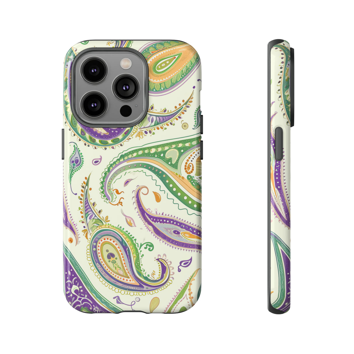 Paisley Pastell Eleganz - Schutzhülle fürs Handy