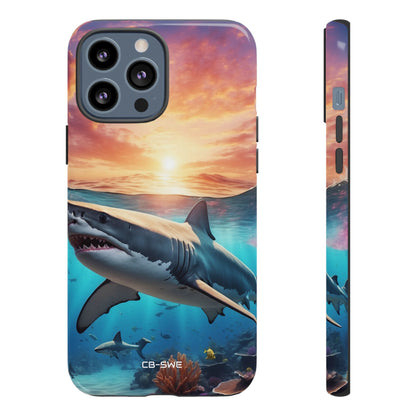Shark Swims Through - iPhone Case