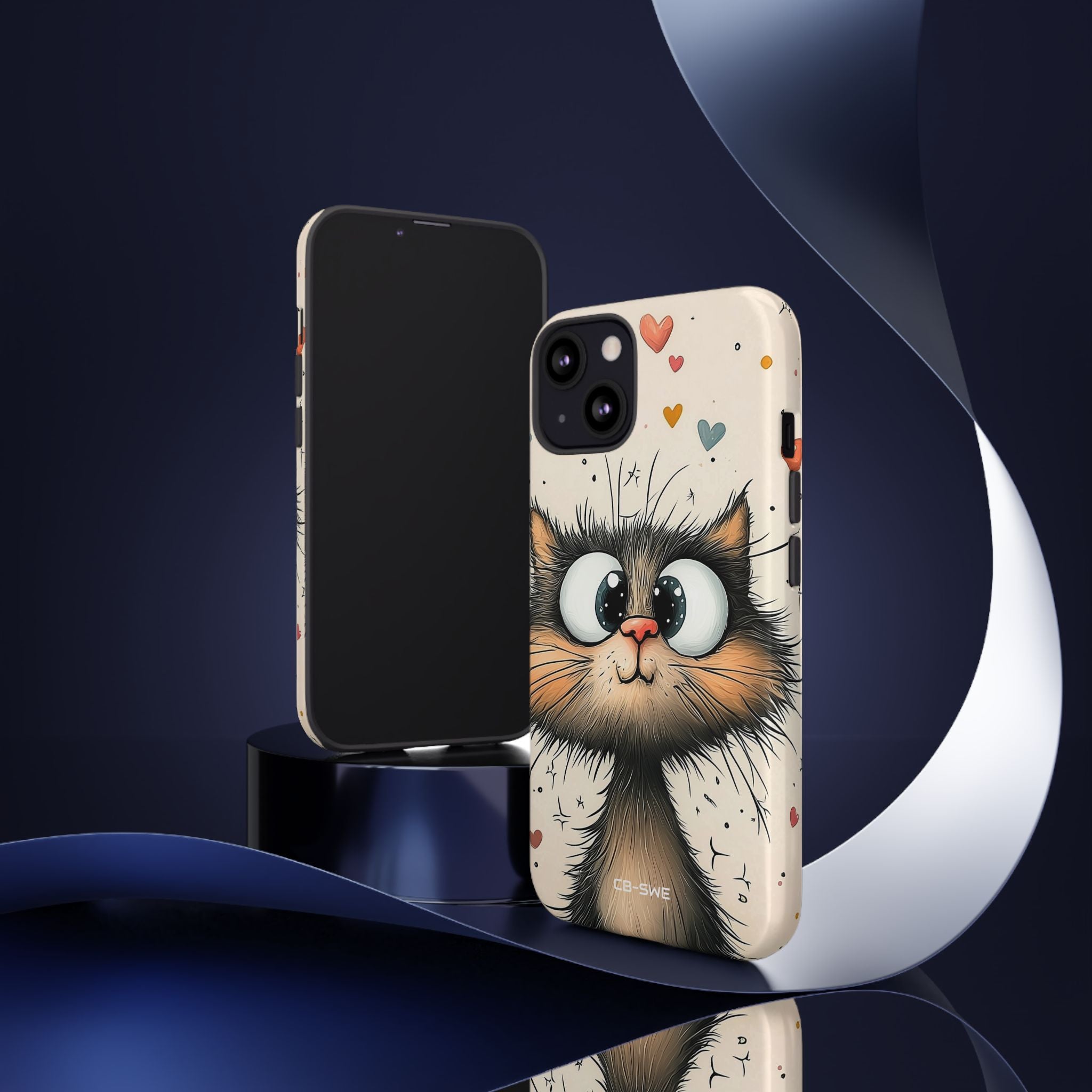 Whimsical Cat Smiles - iPhone Case