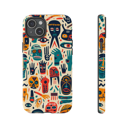 Vivid Faces iPhone 15 Plus Case - Tough