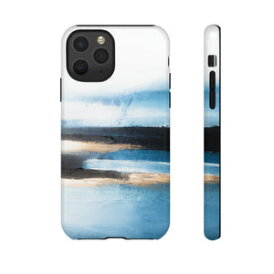 Oil Painting - Abstract Blue - Protective Phone Case