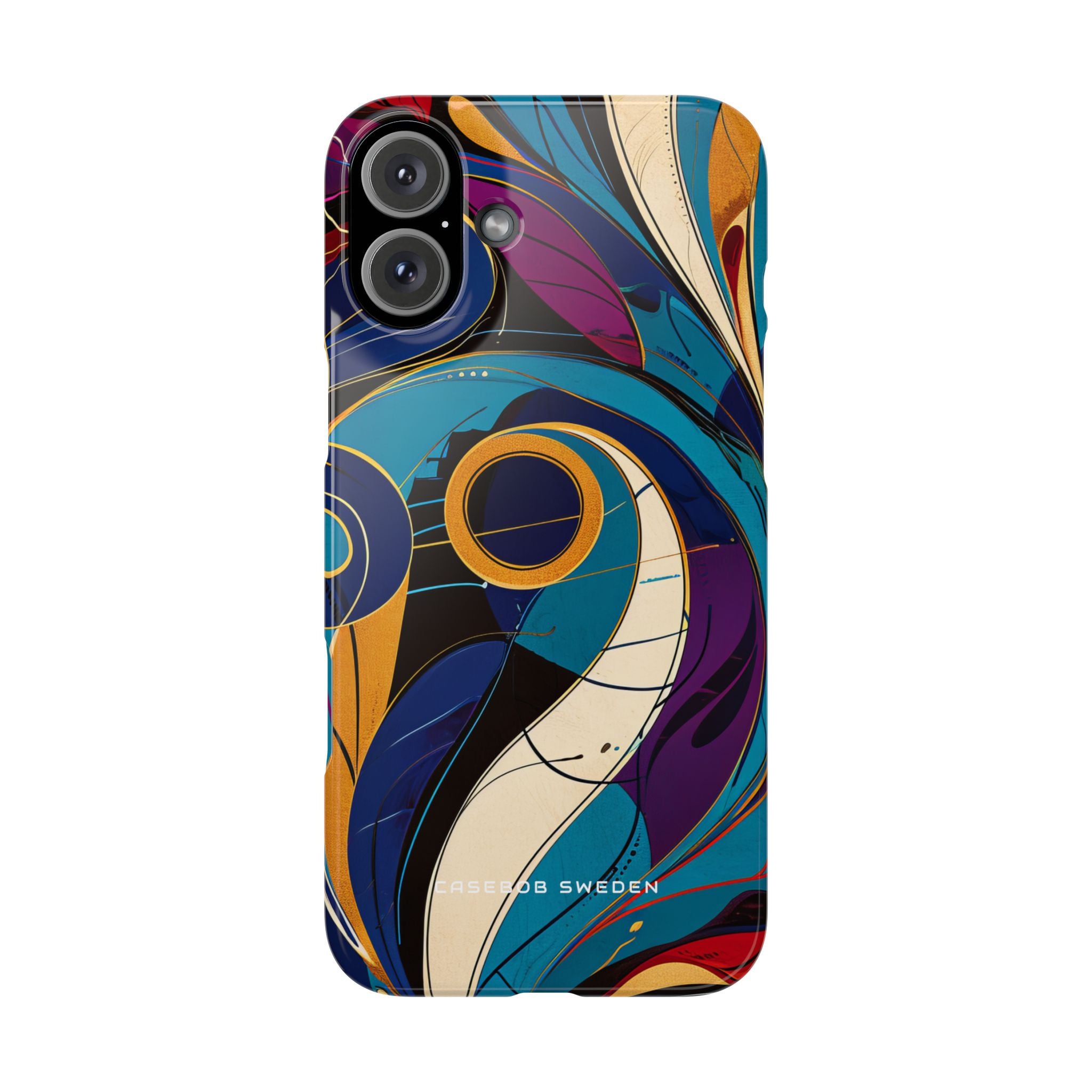 Vintage Vortex Harmony iPhone 16 - Slim Phone Case