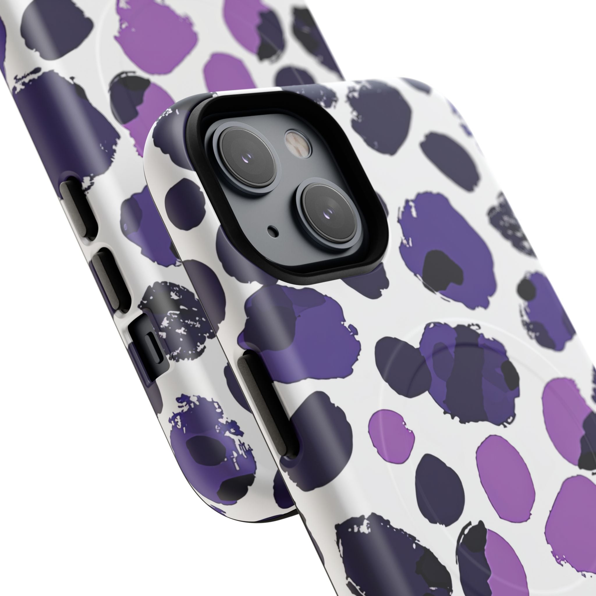 Purple Inkblots iPhone 14 | Tough+ Phone Case