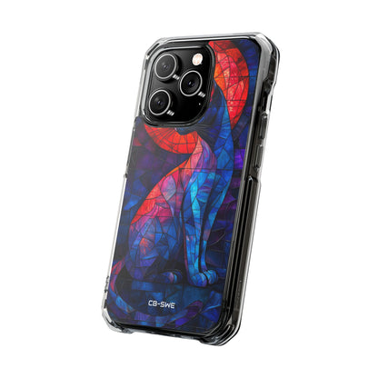 Cat Silhouettes Glow iPhone Case - Impact