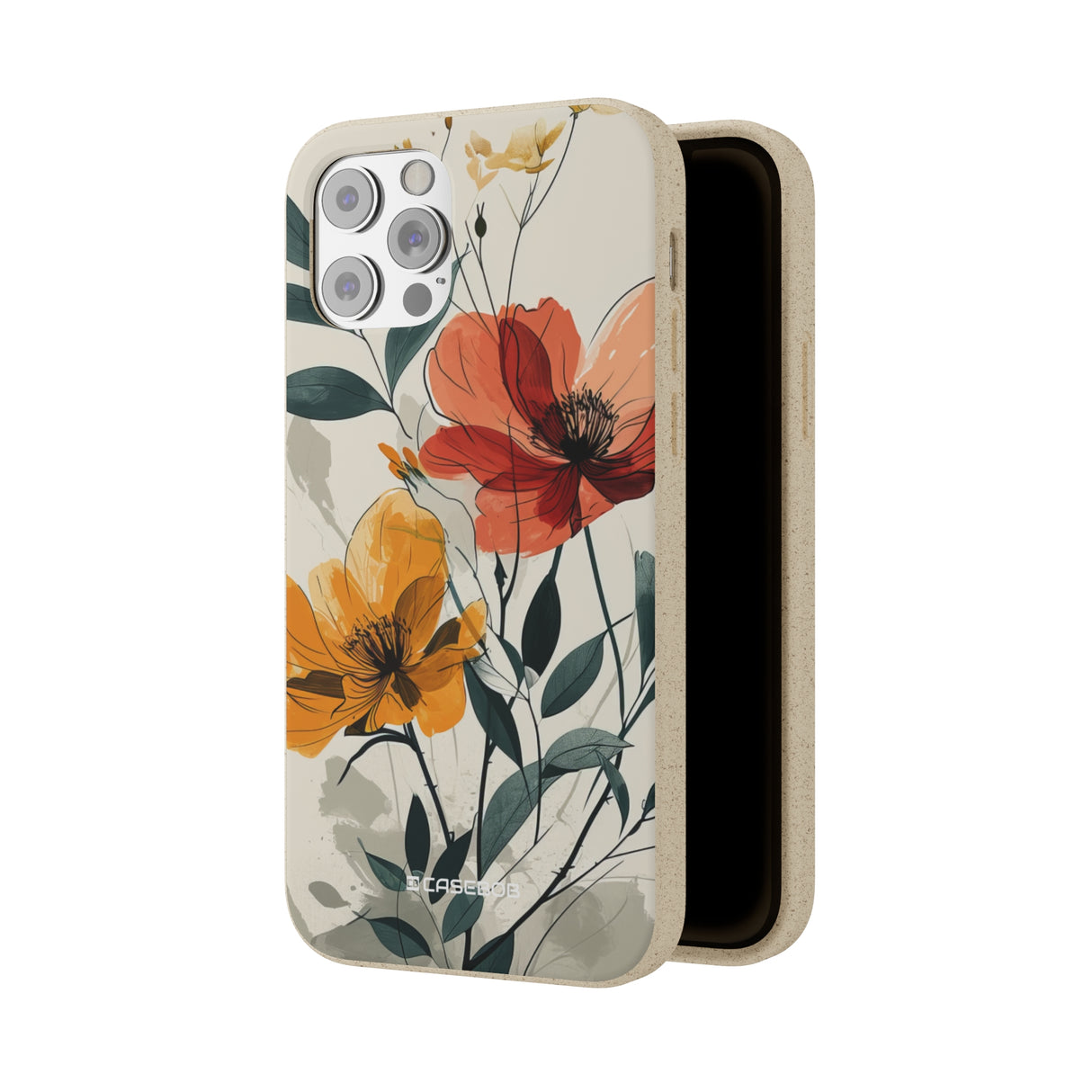 Serene Floral Harmony | Biodegradable Phone Case