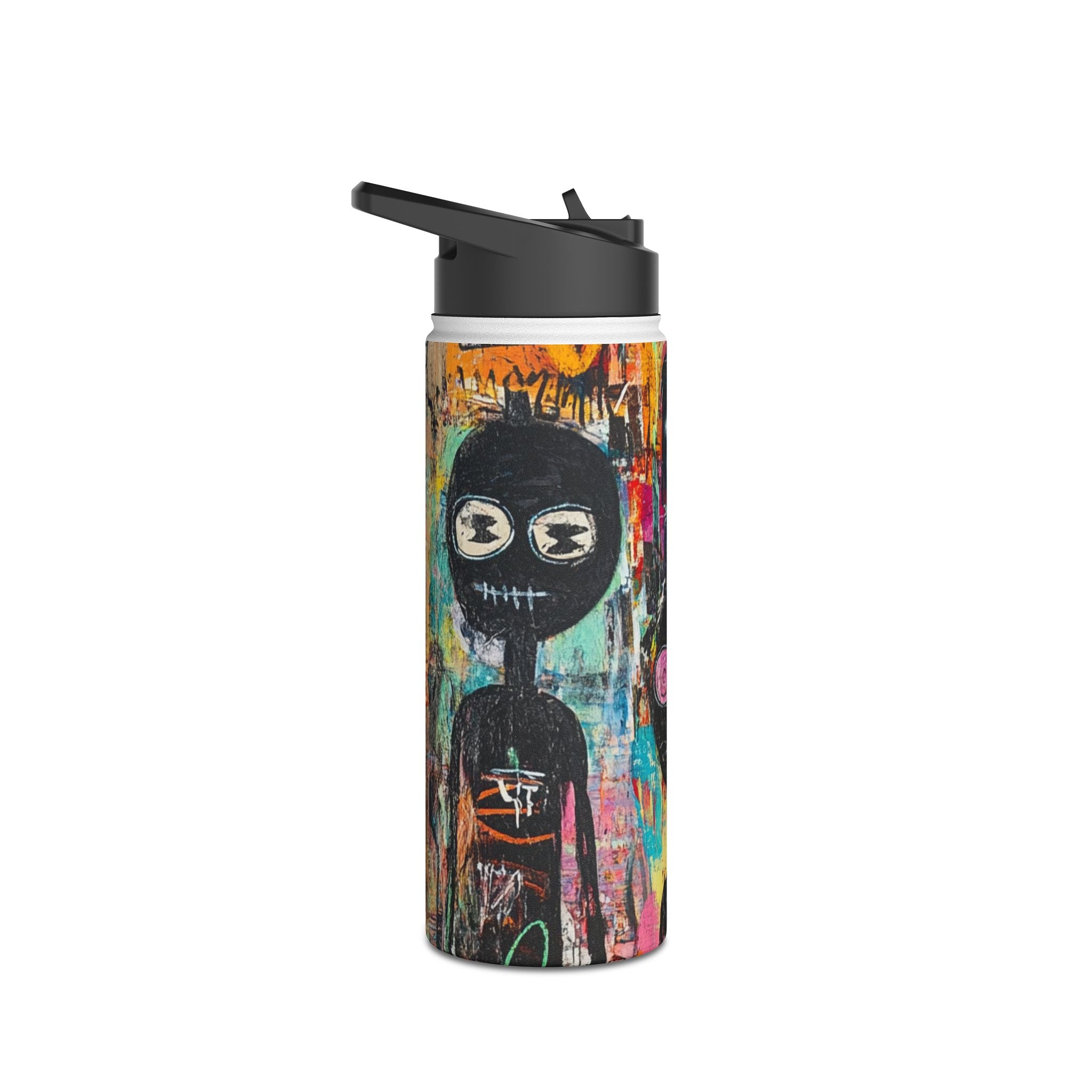 Wide-Eyed Faces - Stainless Steel Water Bottle