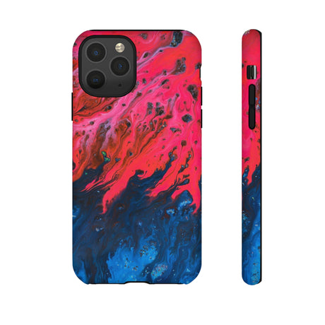 Bright Pink River Ink Art iPhone Case (Protective) iPhone 11 Pro Matte Phone Case