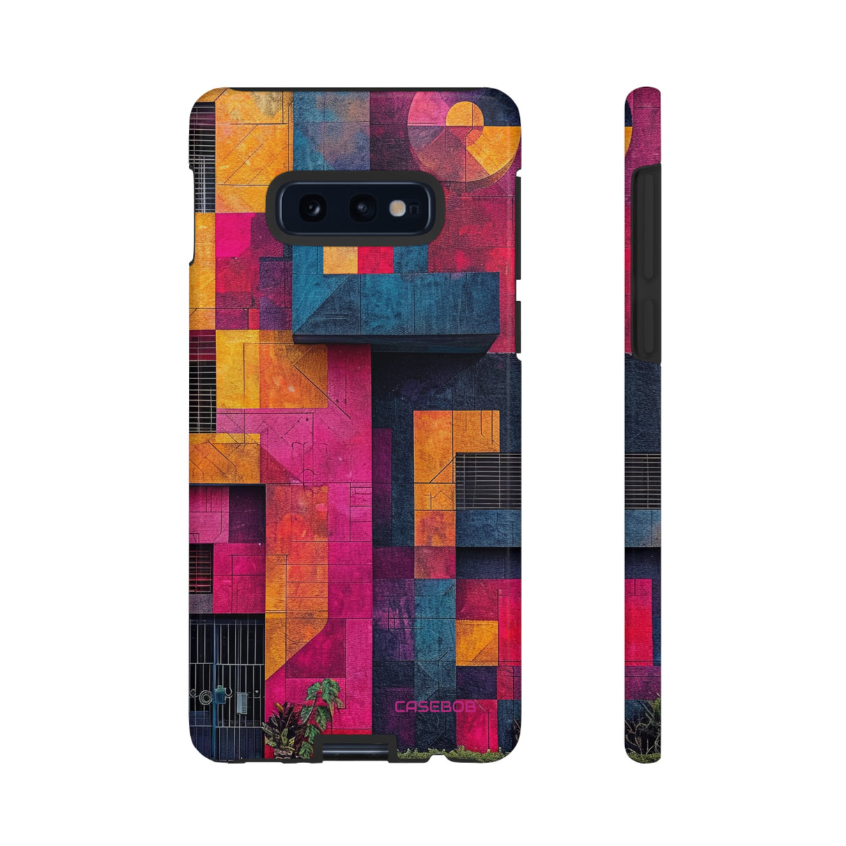 Electric Geometric Vibes - Protective Phone Case