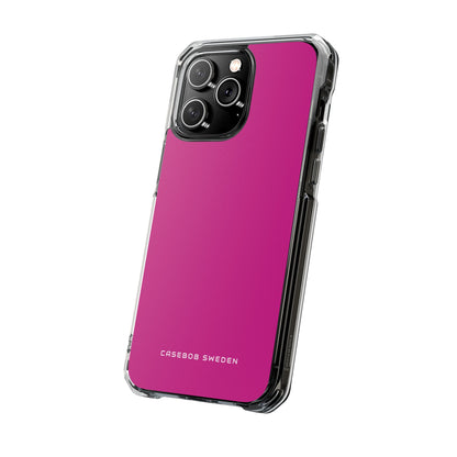 Medium Violet Red iPhone 14 - Clear Impact Phone Case