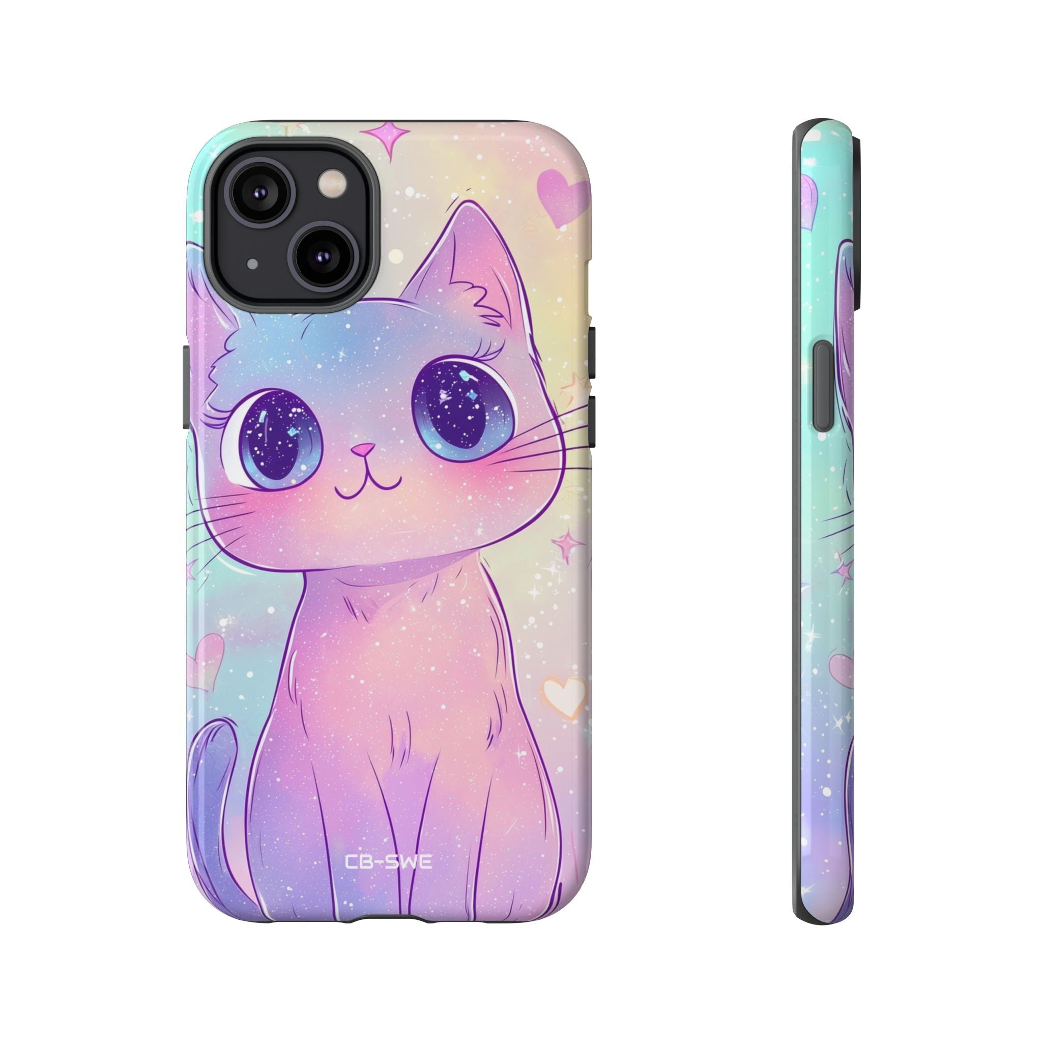 Sparkling Cat Smiles - iPhone Case