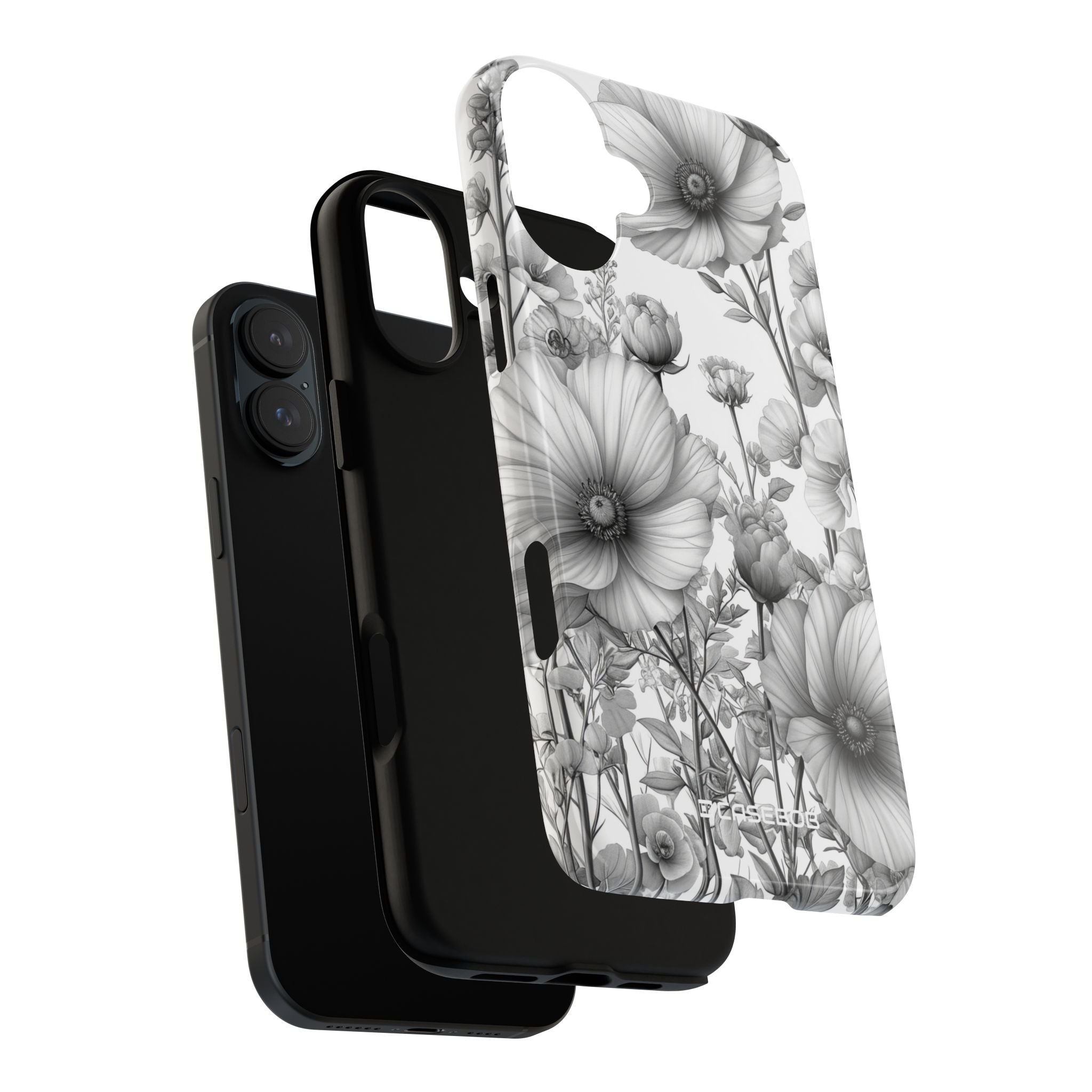 Grayscale Botanical Elegance - for iPhone 16