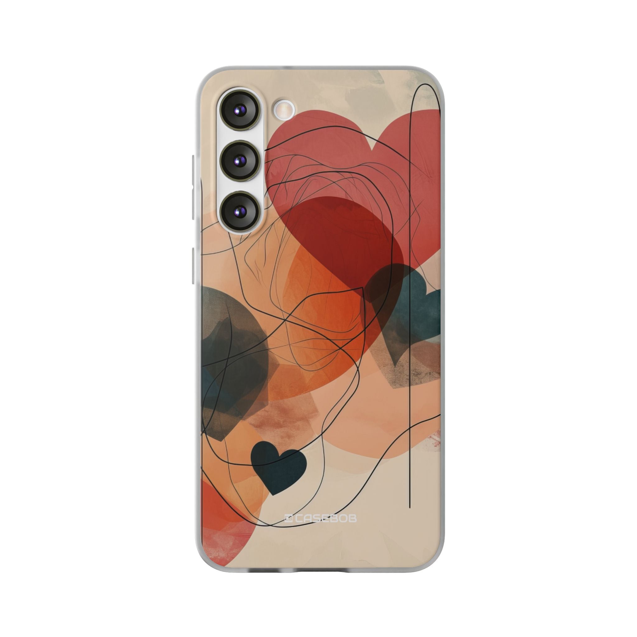 Abstract Heart Harmony | Flexible Phone Case for Samsung Galaxy