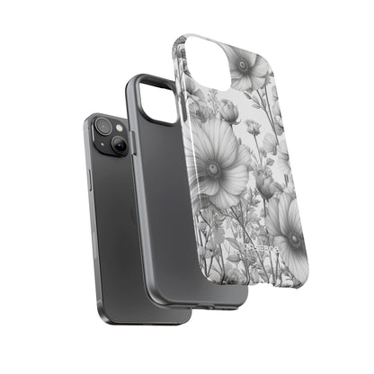 Vintage Floral Etching iPhone 14 - Tough