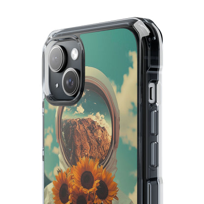Sunflower Spacesuit Shine iPhone Case - Impact
