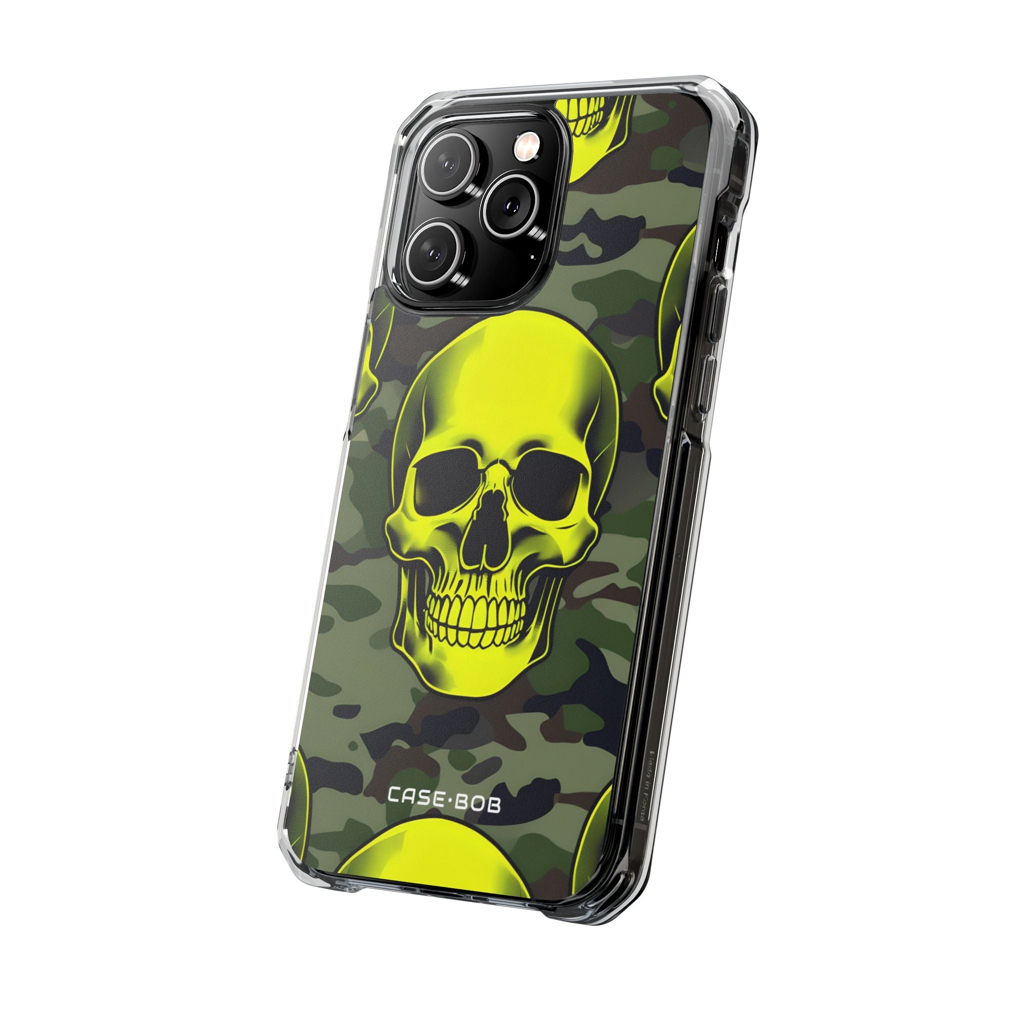 Neon Skull Camo iPhone 14 Pro Max Case - Impact