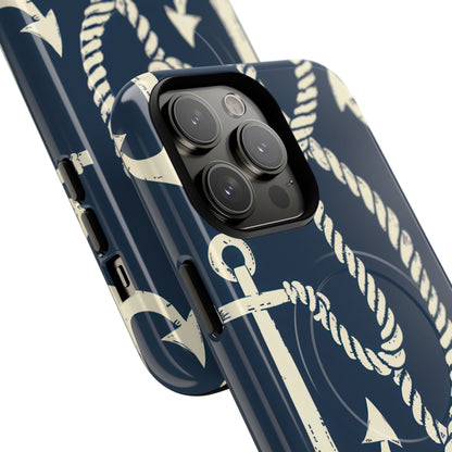 Nautical Anchors Rope iPhone 14 - Tough+