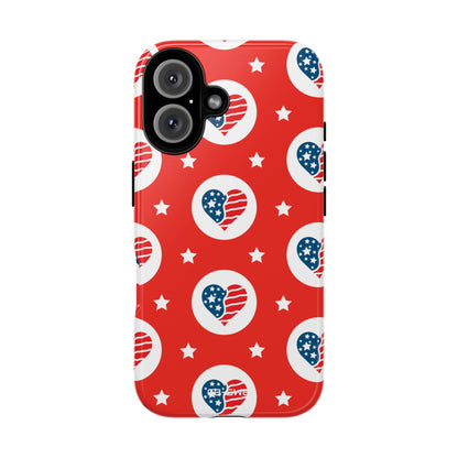 Hearts Celebrate Freedom - iPhone Case