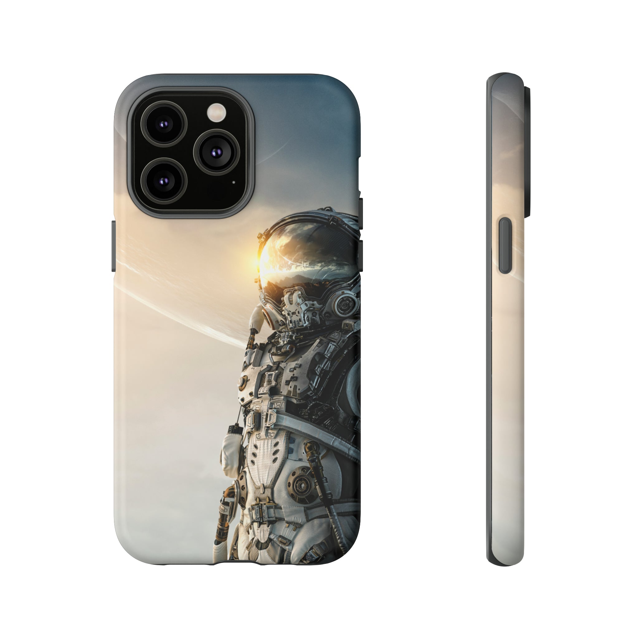 Astronaut on unexplored planet - Protective Phone Case