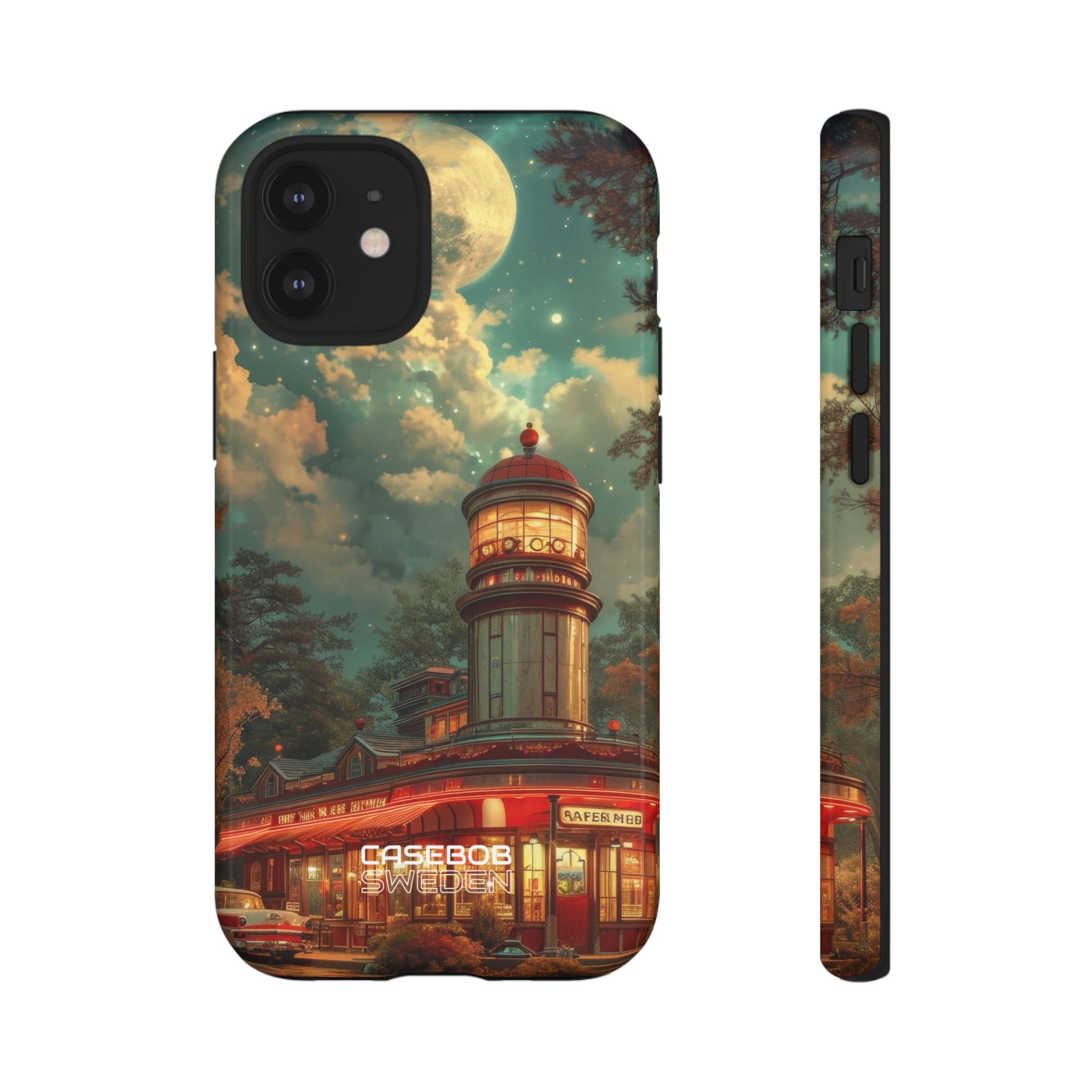 Retro Moonlight Cafe iPhone 12 - Tough