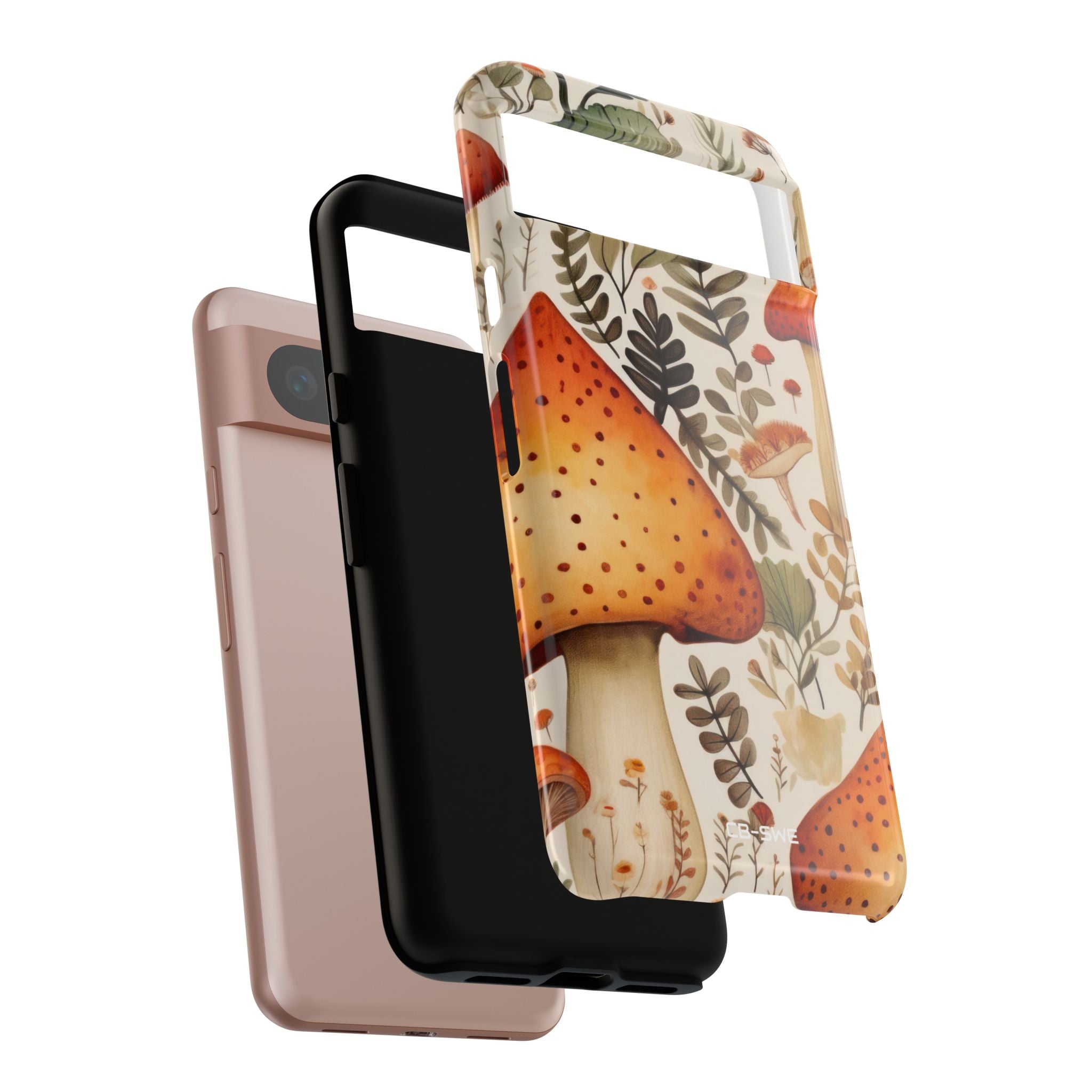 Mushrooms Sprout Cheerfully - Google Pixel Case