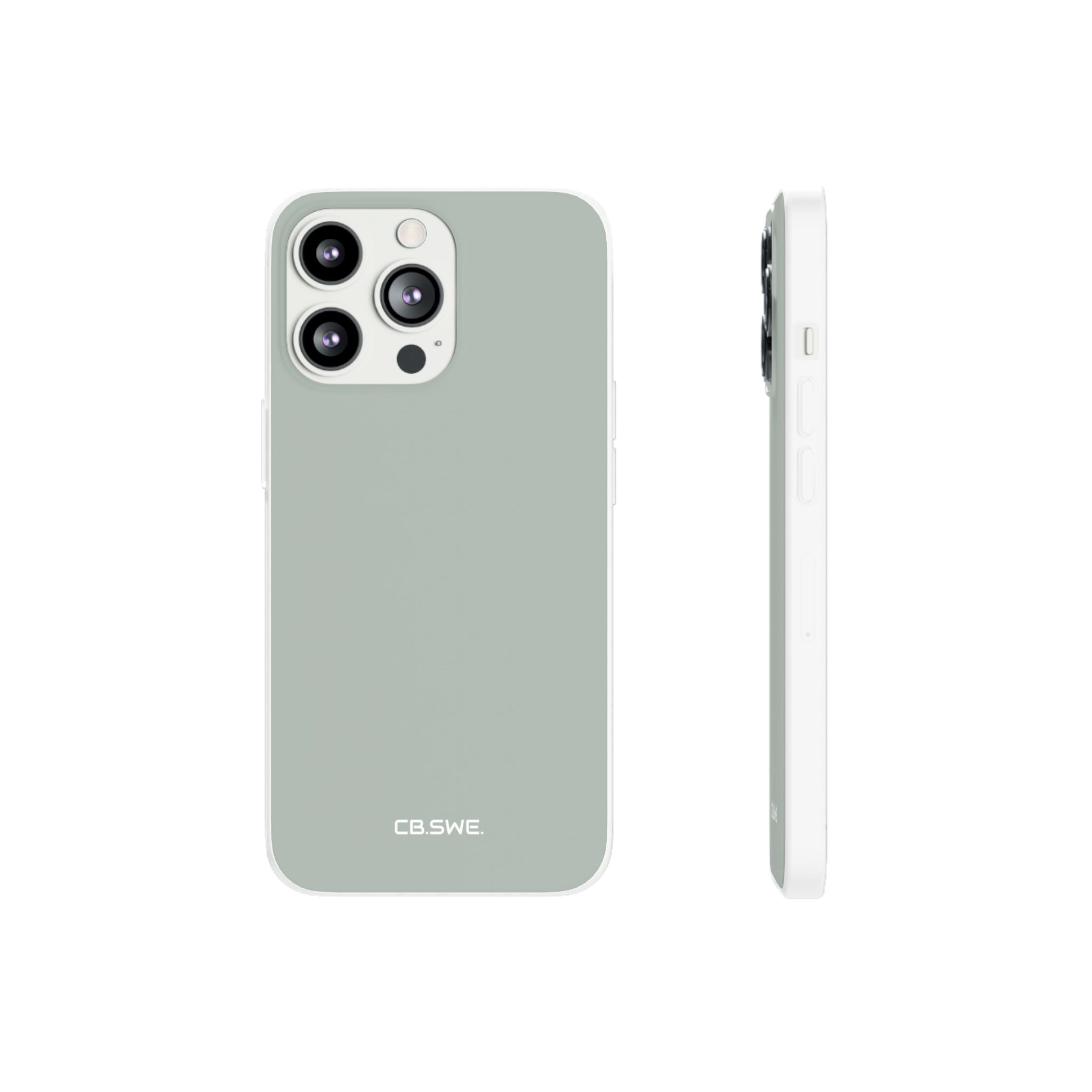 Aschgraue iPhone-Hülle – Flexi