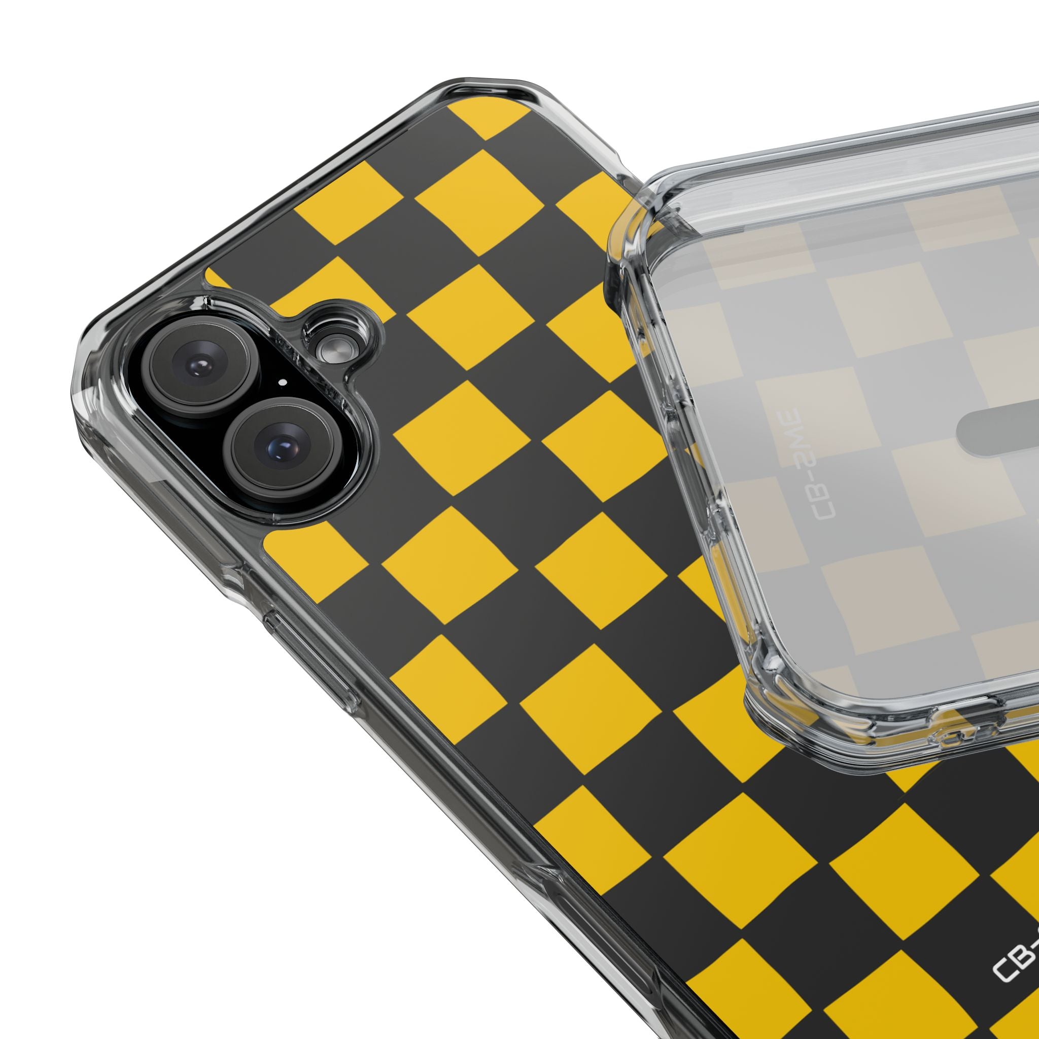 Yellow Squares Dance iPhone Case - Impact